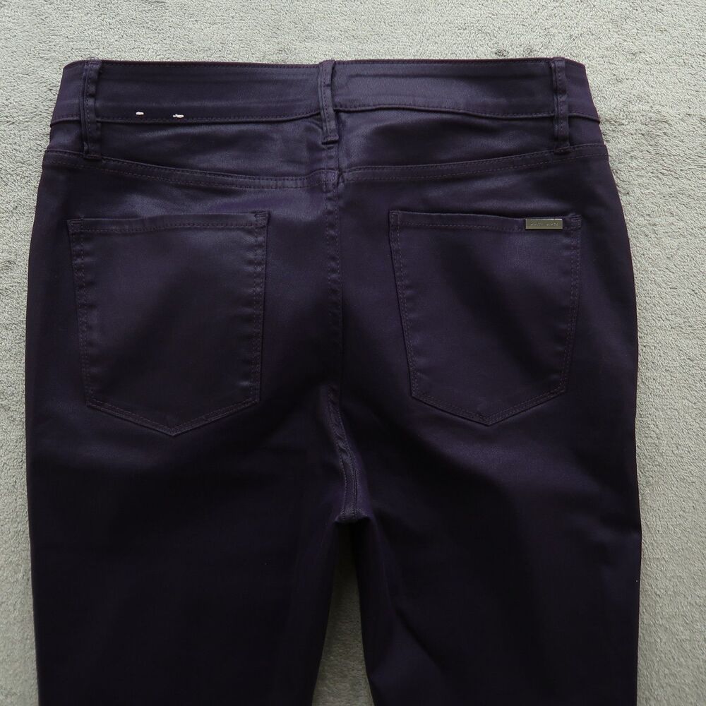 WHBM Jeans Women's Size 10L Purple High-Rise Skinny Coated Micro Jean 31" Inseam - Picture 15 of 16